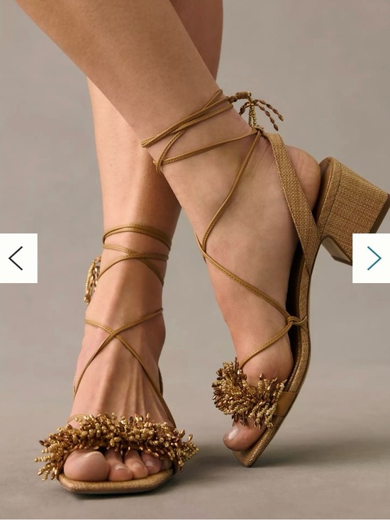 Sam Edelman Shoes - EUC Sam Edelman Walda beaded block heel sandals, sz. 8